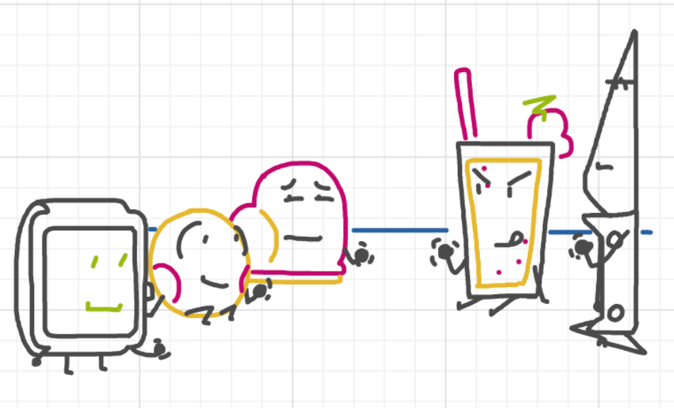 A panel from What's The Point, episode five of the Board Boards object show by Furretwalk/WalkingFurret.